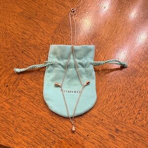 Tiffany & Co. Silver Necklace with Teardrop Charms